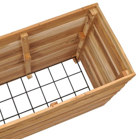 PODWYŻSZONA DONICA 150X40X72CM DREWNO TEKOWE Z ODZYSKU I STAL