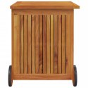 OGRODOWY POJEMNIK NA KÓŁKACH 60X50X58CM DREWNO AKACJOWE