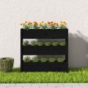 DONICA CZARNA 112X25X104,5CM DREWNO SOSNOWE