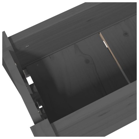 DONICA SZARA 77X25X104,5CM DREWNO SOSNOWE