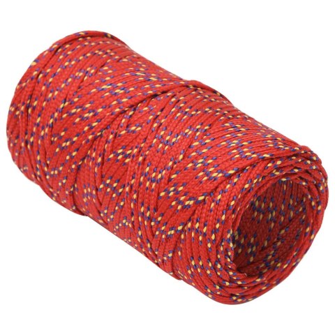 LINKA ŻEGLARSKA CZERWONA 2MM 50M POLIPROPYLEN