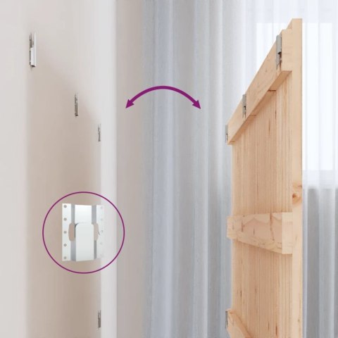 WEZGŁOWIE ŁÓŻKA 1275X3X60CM DREWNO SOSNOWE