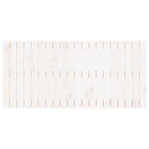 WEZGŁOWIE ŁÓŻKA BIAŁE 1275X3X60CM DREWNO SOSNOWE