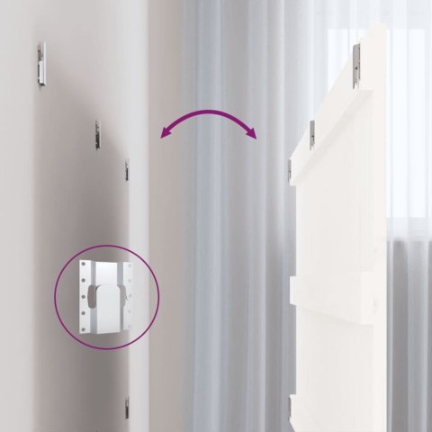 WEZGŁOWIE ŁÓŻKA BIAŁE 1275X3X60CM DREWNO SOSNOWE