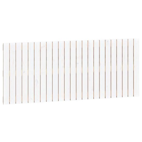 WEZGŁOWIE ŁÓŻKA BIAŁE 147X3X60CM DREWNO SOSNOWE