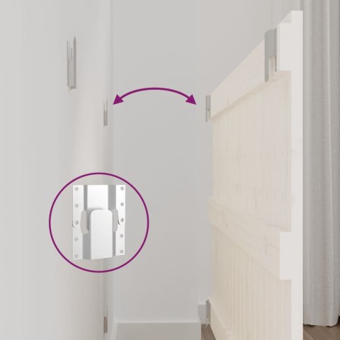 WEZGŁOWIE ŁÓŻKA BIAŁE 955X3X60CM DREWNO SOSNOWE