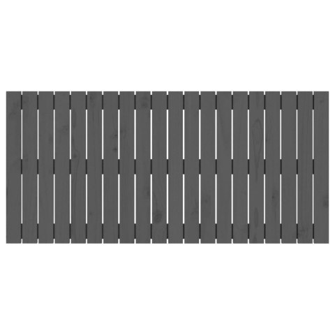 WEZGŁOWIE ŁÓŻKA SZARE 1275X3X60CM DREWNO SOSNOWE