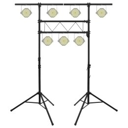 STATYW OŚWIETLENIOWY CZARNY 238X115X(180-300)CM STALOWY