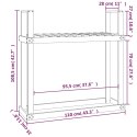 STOJAK NA DREWNO 110X35X108,5CM DREWNO DAGLEZJOWE