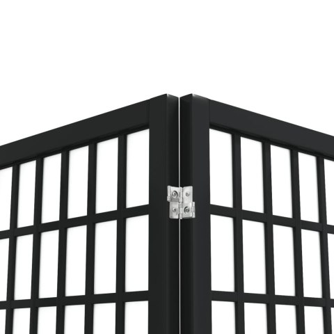 SKŁADANY PARAWAN 5-PANELOWY STYL JAPOŃSKI 200X170CM CZARNY