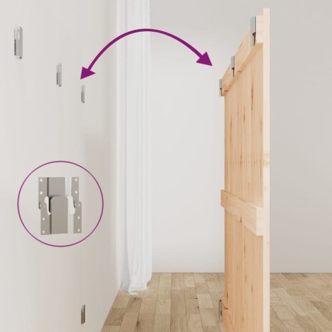 WEZGŁOWIE ŁÓŻKA 1275X3X90CM DREWNO SOSNOWE