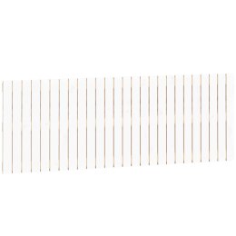 WEZGŁOWIE ŁÓŻKA BIAŁE 166X3X60CM DREWNO SOSNOWE