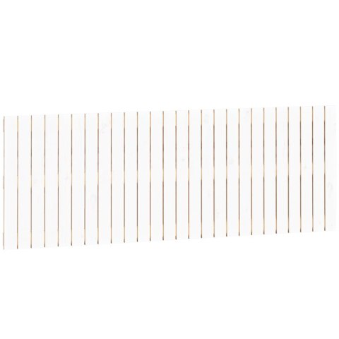 WEZGŁOWIE ŁÓŻKA BIAŁE 166X3X60CM DREWNO SOSNOWE