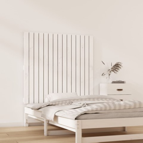 WEZGŁOWIE ŁÓŻKA BIAŁE 955X3X90CM DREWNO SOSNOWE