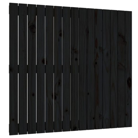 WEZGŁOWIE ŁÓŻKA CZARNE 955X3X90CM DREWNO SOSNOWE