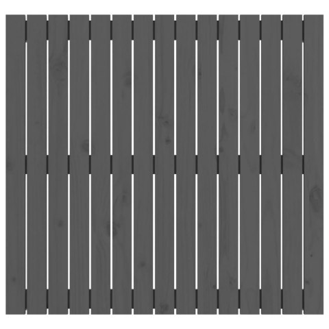 WEZGŁOWIE ŁÓŻKA SZARE 955X3X90CM DREWNO SOSNOWE