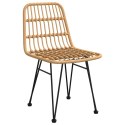 KRZESŁA OGRODOWE 2 SZT. 48X62X84CM RATTAN PE