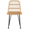 KRZESŁA OGRODOWE 2 SZT. 48X62X84CM RATTAN PE