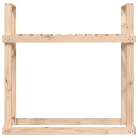 STOJAK NA DREWNO 110X35X108,5CM DREWNO SOSNOWE