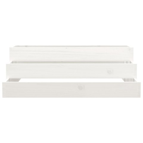 DONICA BIAŁA 80X80X27CM DREWNO SOSNOWE