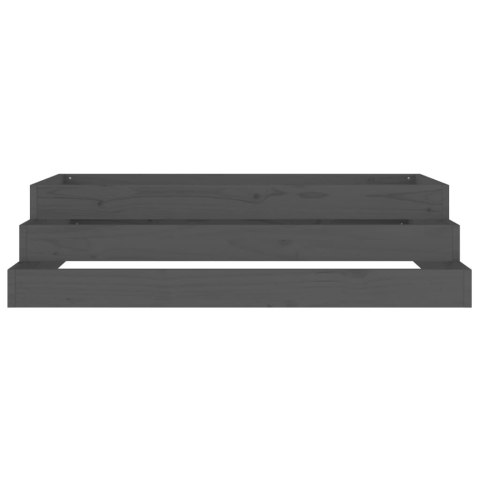 DONICA SZARA 110X110X27CM DREWNO SOSNOWE