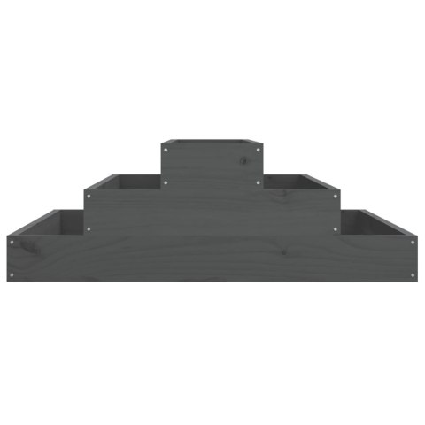 DONICA SZARA 80X80X27CM DREWNO SOSNOWE