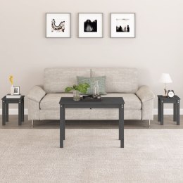 STOLIKI WSUWANE POD SIEBIE 3SZT SZARE DREWNO SOSNOWE