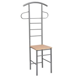 KRZESŁO Z WIESZAKIEM NA GARNITUR 2SZTMETALOWE