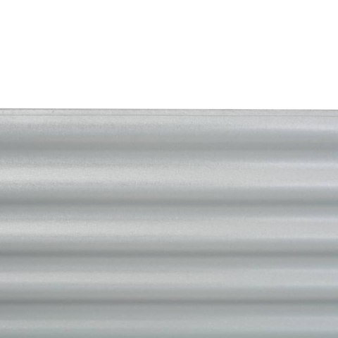 PODWYŻSZONA DONICA Z GALWANIZOWANEJ STALI 160X80X81CM SREBRNA