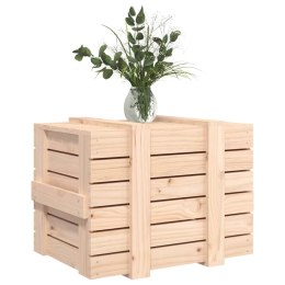 SKRZYNIA 58X40,5X42 CM LITE DREWNO SOSNOWE KUFER BOX SCHOWEK NATURALNA SOSNA