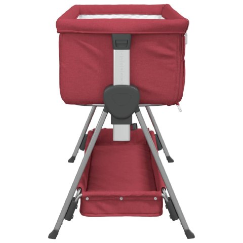 ŁÓŻECZKO DOSTAWNE DLA DZIECKA DOSTAWKA DO ŁÓŻKA Z MATERACEM I PÓŁKĄ