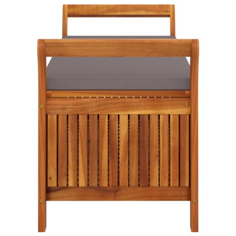 OGRODOWA ŁAWKA ZE SCHOWKIEM I PODUSZKĄ 126CM DREWNO AKACJOWE