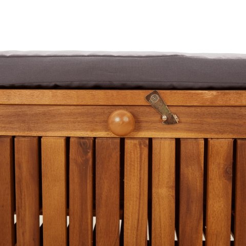 OGRODOWA ŁAWKA ZE SCHOWKIEM I PODUSZKĄ 91CM DREWNO AKACJOWE