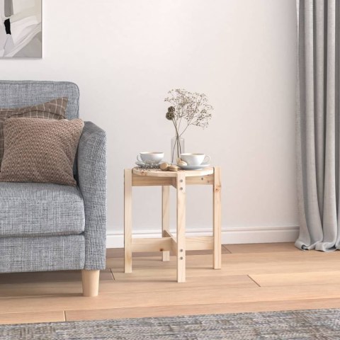 STOLIK KAWOWY Ø 425X45CM DREWNO SOSNOWE