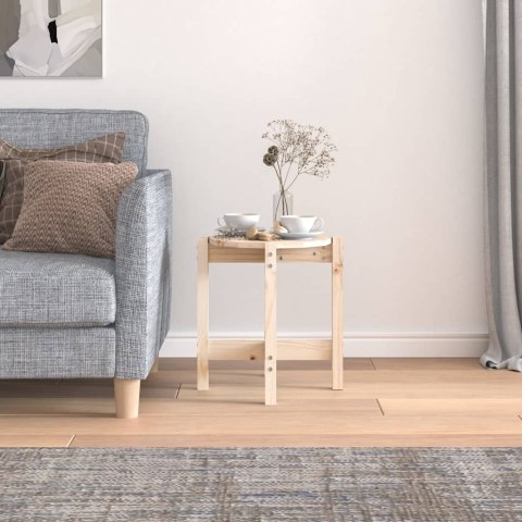 STOLIK KAWOWY Ø 425X45CM DREWNO SOSNOWE