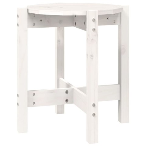 STOLIK KAWOWY BIAŁY Ø 425X45CM DREWNO SOSNOWE