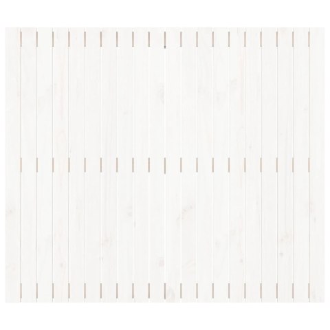 WEZGŁOWIE ŁÓŻKA BIAŁE 1275X3X110CM DREWNO SOSNOWE