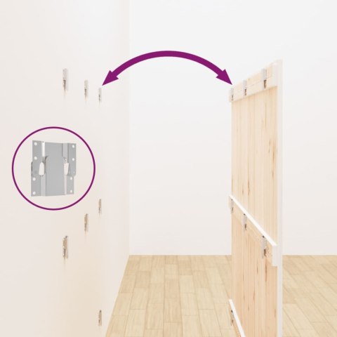 WEZGŁOWIE ŁÓŻKA BIAŁE 1465X3X110CM DREWNO SOSNOWE