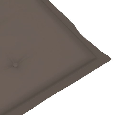 PODUSZKI NA KRZESŁA OGRODOWE 4 SZT. TAUPE 120X50X3CM