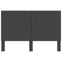 TUFTOWANE WEZGŁOWIE CIEMNO SZARE OBITE TKANINĄ 140X200CM