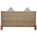 2-OSOBOWA SOFA Z PODUSZKAMI NATURALNY RATTAN