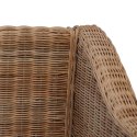 2-OSOBOWA SOFA Z PODUSZKAMI NATURALNY RATTAN