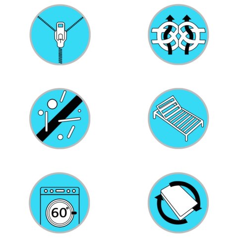 NAKŁADKA NA MATERAC SPRĘŻYNOWY 200X200X5CM