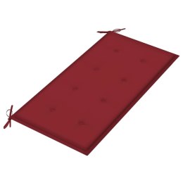 PODUSZKA NA ŁAWKĘ OGRODOWĄ WINNA CZERWIEŃ 100X50X3CM TKANINA