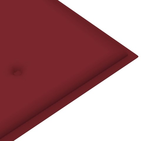 PODUSZKA NA ŁAWKĘ OGRODOWĄ WINNA CZERWIEŃ 100X50X3CM TKANINA
