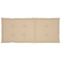 PODUSZKI NA KRZESŁA OGRODOWE 4 SZT. BEŻOWE 120X50X3CM