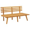 ŁAWKA OGRODOWA Z PODUSZKAMI 115CM LITE DREWNO AKACJOWE