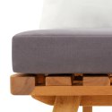 ŁAWKA OGRODOWA Z PODUSZKAMI 115CM LITE DREWNO AKACJOWE