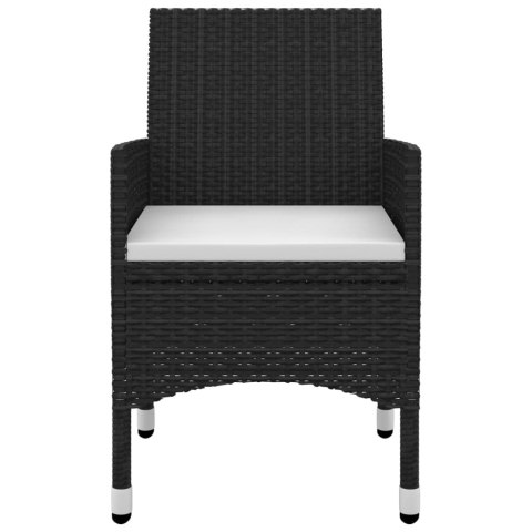 3-CZ. ZESTAW MEBLI OGRODOWYCH Z PODUSZKAMI RATTAN PE I SZKŁO