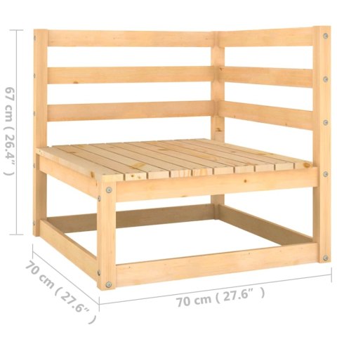 2-OSOBOWA SOFA OGRODOWA Z PODUSZKAMI DREWNO SOSNOWE